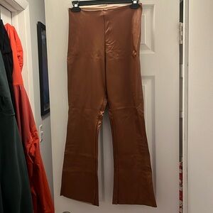 Commando Faux leather flare pants